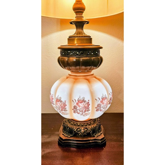 MCM Retro Country Cabin FarmHouse South Western Ranch Style Swag Table Lamp - Picture 7 of 8